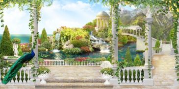 Фотообои Райский сад картина