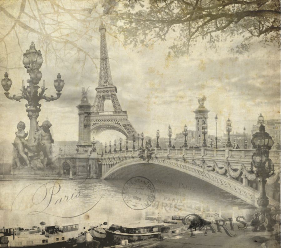 Картина на холсте Париж, арт hd1835101