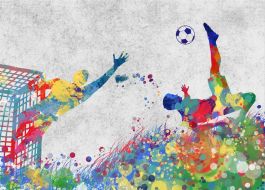Фреска Футбол в красках