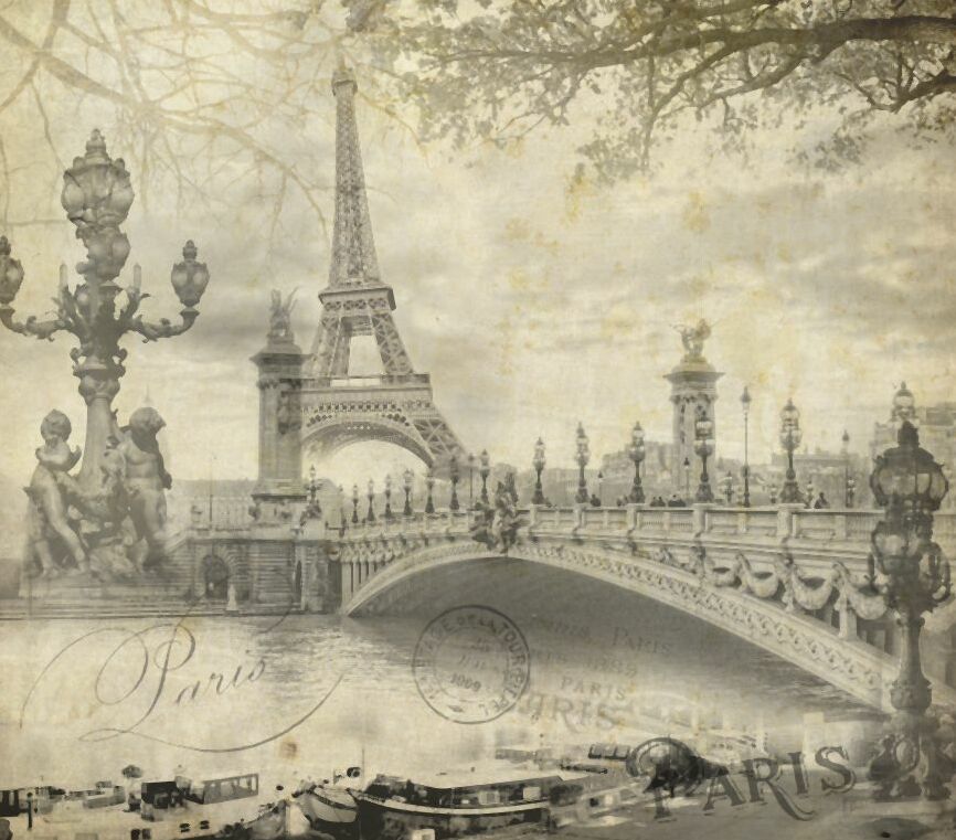 Картина на холсте Париж, арт hd1835101
