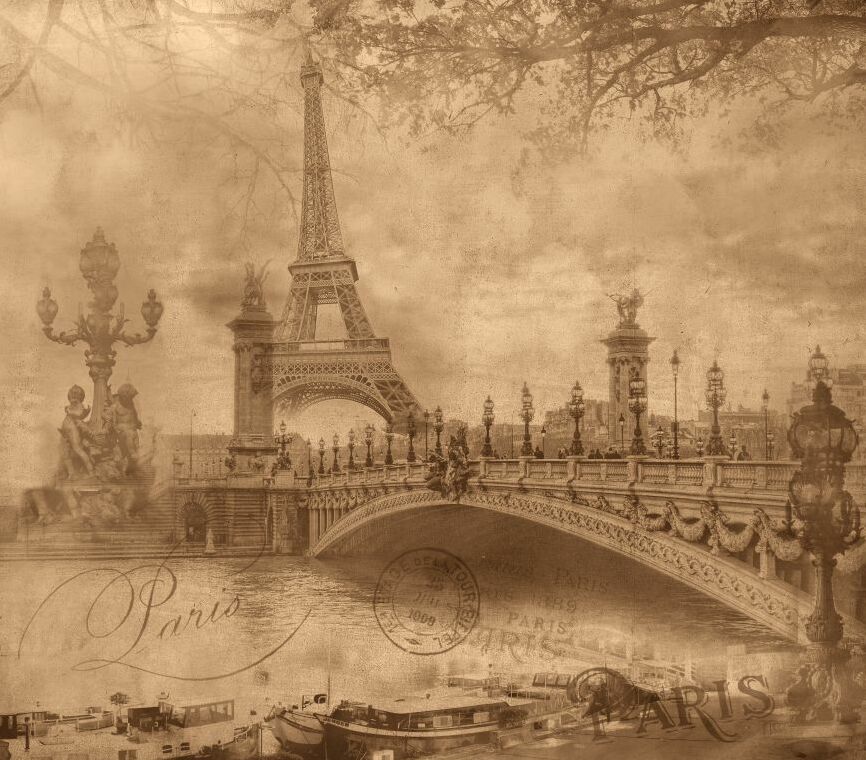 Картина на холсте Париж, арт hd1844301