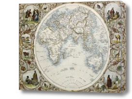 Картина карта мира