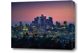 Картина Панорама ночного мегаполиса